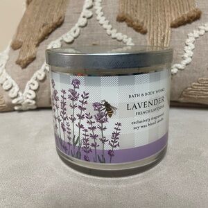 French Lavender Bath and Body Works 3 Wick Candle